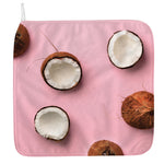 Pink Coconut Pattern Print Hand Towel