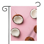 Pink Coconut Pattern Print House Flag