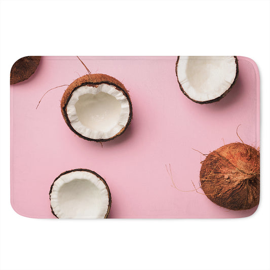 Pink Coconut Pattern Print Indoor Door Mat