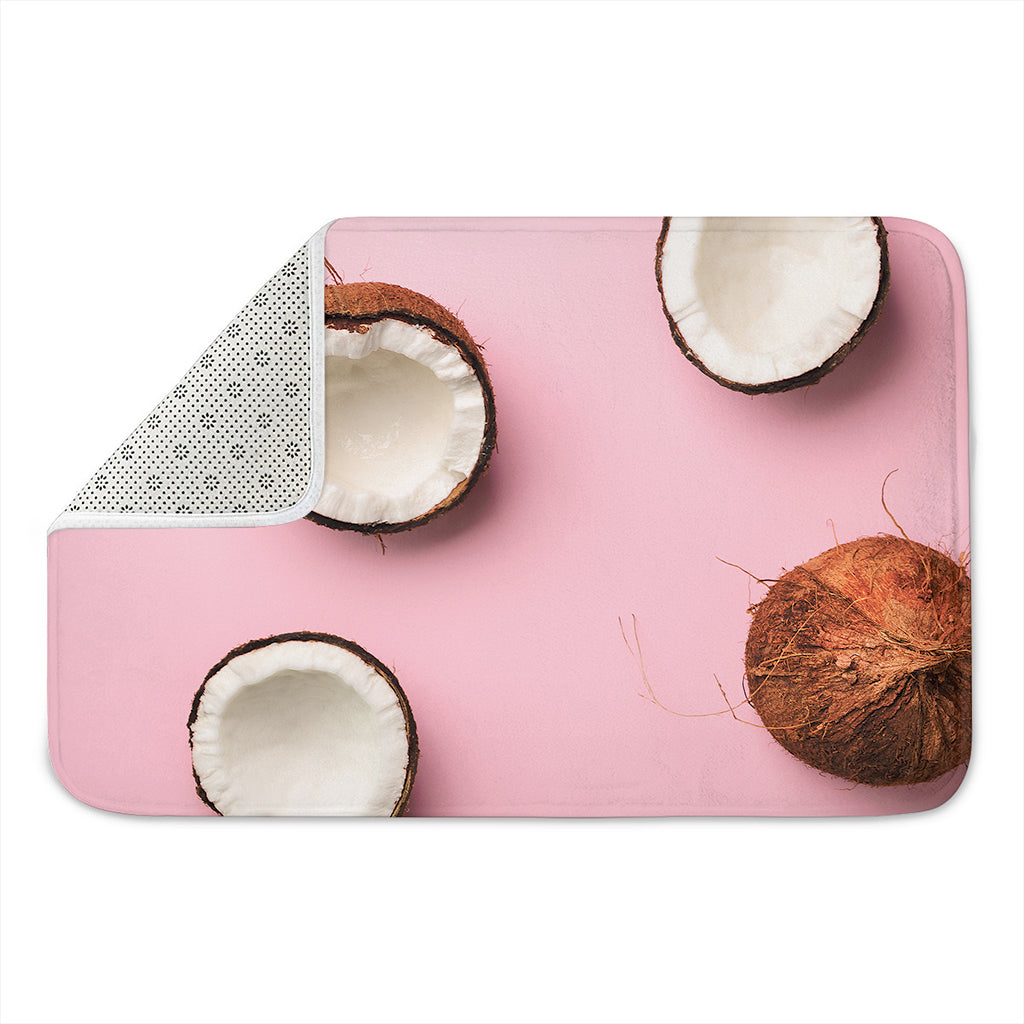 Pink Coconut Pattern Print Indoor Door Mat