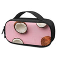 Pink Coconut Pattern Print Portable Cooler Travel Case