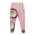 Pink Coconut Pattern Print Jogger Pants