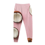 Pink Coconut Pattern Print Jogger Pants