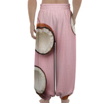 Pink Coconut Pattern Print Lantern Pants