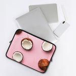 Pink Coconut Pattern Print Laptop Sleeve