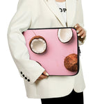Pink Coconut Pattern Print Laptop Sleeve
