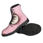 Pink Coconut Pattern Print Backpack