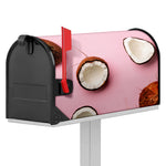 Pink Coconut Pattern Print Mailbox Cover