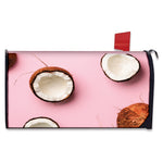 Pink Coconut Pattern Print Mailbox Cover