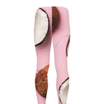 Pink Coconut Pattern Print Men's leggings