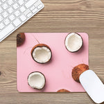 Pink Coconut Pattern Print Mouse Pad