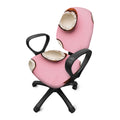 Pink Coconut Pattern Print Office Chair Cover