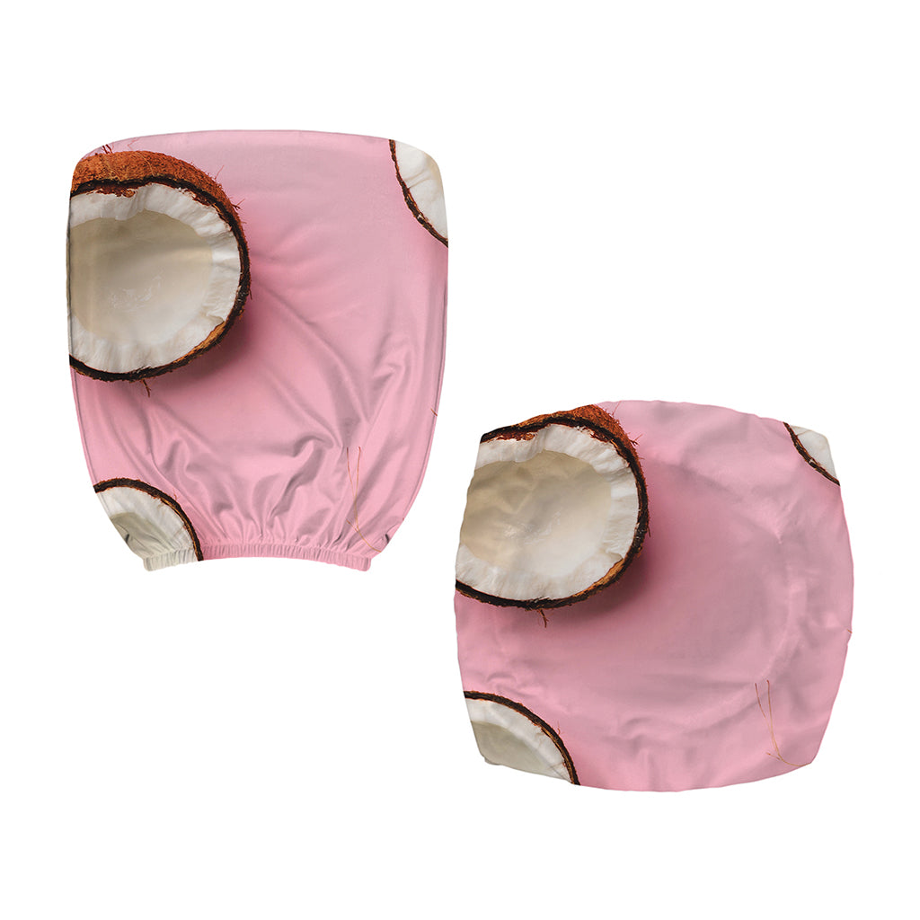 Pink Coconut Pattern Print Office Chair Cover