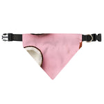 Pink Coconut Pattern Print Over The Collar Dog Bandana