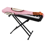 Pink Coconut Pattern Print Piano Keyboard Cover