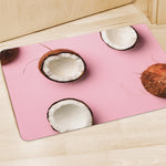 Pink Coconut Pattern Print Polyester Doormat