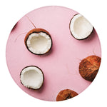 Pink Coconut Pattern Print Round Blanket