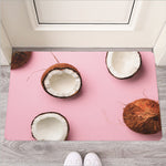 Pink Coconut Pattern Print Rubber Doormat