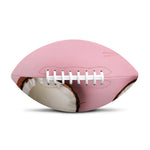 Pink Coconut Pattern Print Rugby Ball