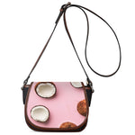 Pink Coconut Pattern Print Saddle Bag