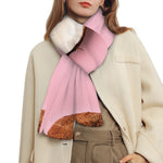 Pink Coconut Pattern Print Scarf