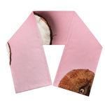 Pink Coconut Pattern Print Scarf