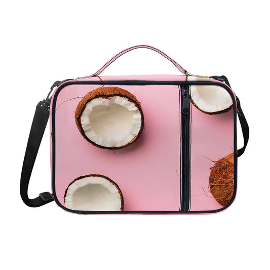Pink Coconut Pattern Print Shoulder Strap Bible Bag