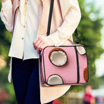 Pink Coconut Pattern Print Shoulder Strap Bible Bag
