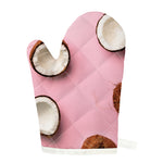 Pink Coconut Pattern Print Single Oven Mitt