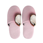 Pink Coconut Pattern Print Slippers