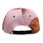 Pink Coconut Pattern Print Snapback Cap