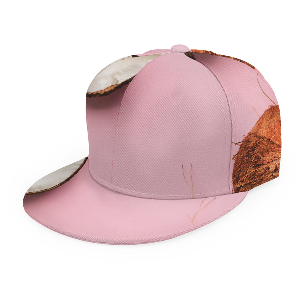 Pink Coconut Pattern Print Snapback Cap