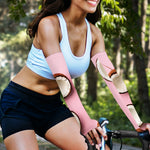 Pink Coconut Pattern Print Sun Protection Arm Sleeves