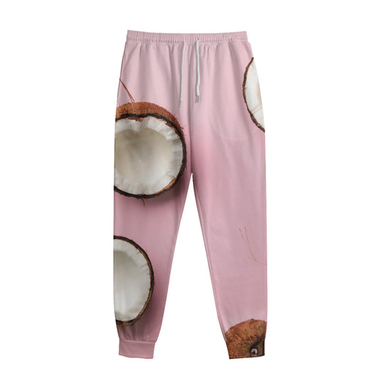 Pink Coconut Pattern Print Sweatpants