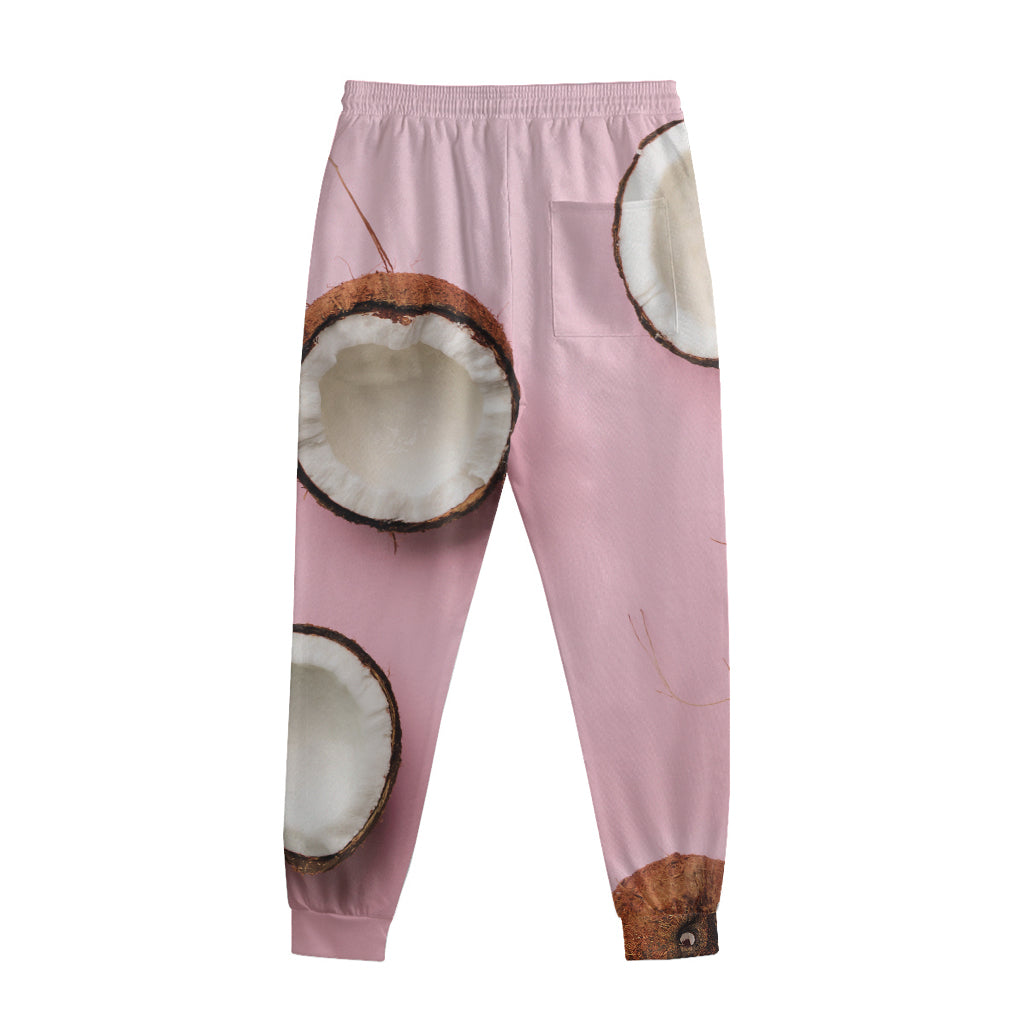 Pink Coconut Pattern Print Sweatpants
