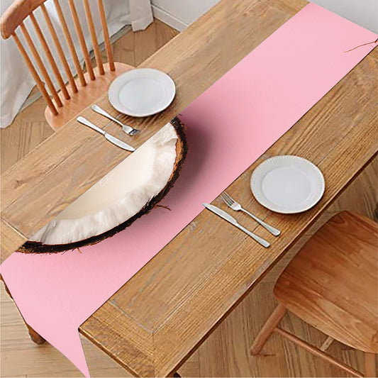 Pink Coconut Pattern Print Table Runner