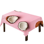 Pink Coconut Pattern Print Tablecloth