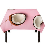 Pink Coconut Pattern Print Tablecloth