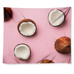 Pink Coconut Pattern Print Tapestry