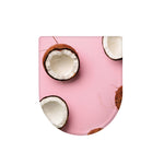 Pink Coconut Pattern Print Toilet Lid Cover