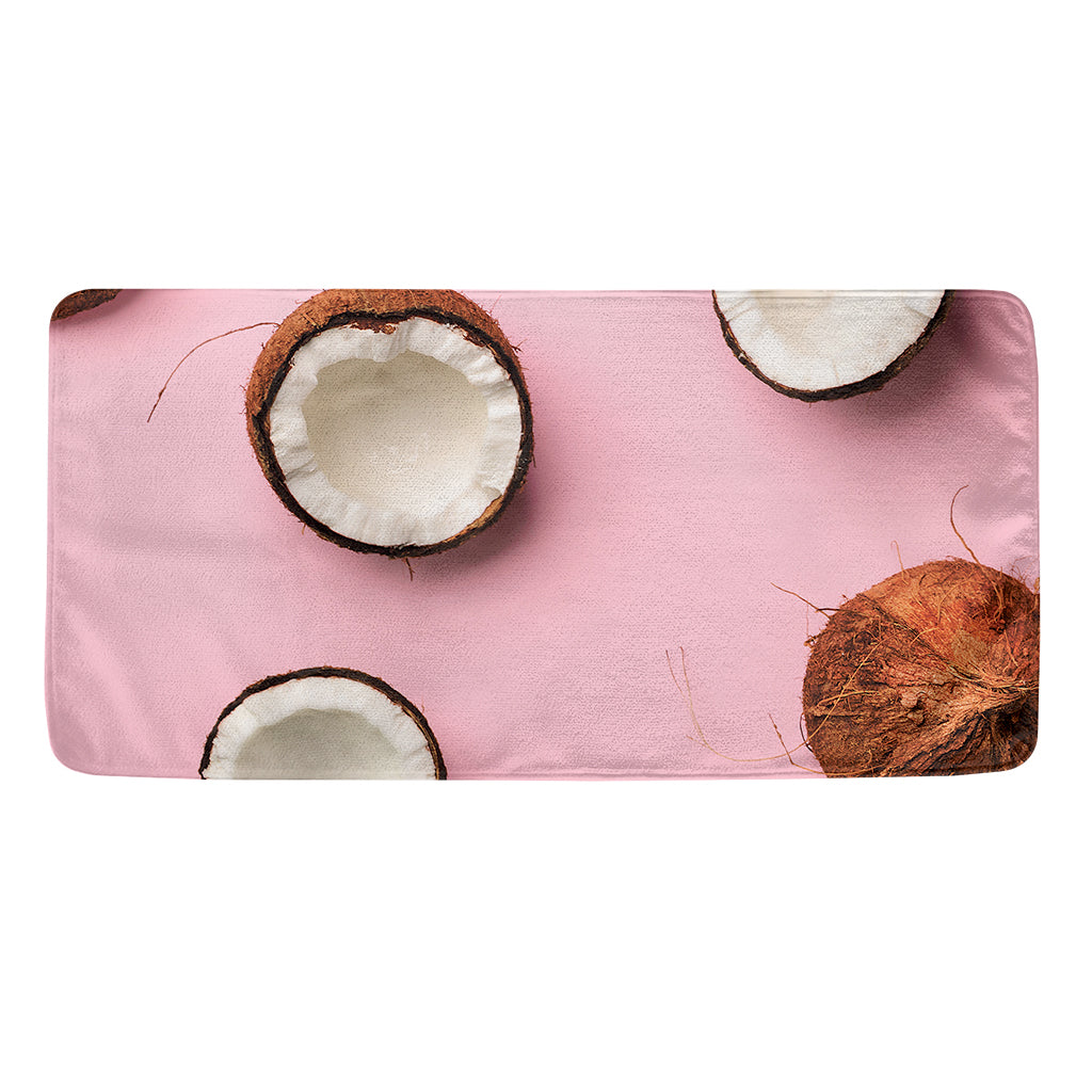Pink Coconut Pattern Print Towel