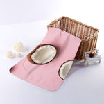 Pink Coconut Pattern Print Towel