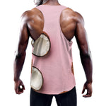 Pink Coconut Pattern Print Training Tank Top