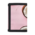 Pink Coconut Pattern Print Trifold Wallet
