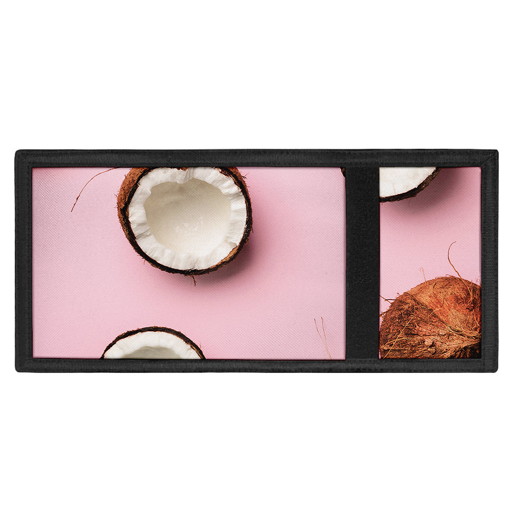 Pink Coconut Pattern Print Trifold Wallet