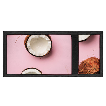 Pink Coconut Pattern Print Trifold Wallet