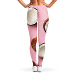 Pink Coconut Pattern Print Women's Leggings