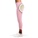 Pink Coconut Pattern Print Women's Leggings