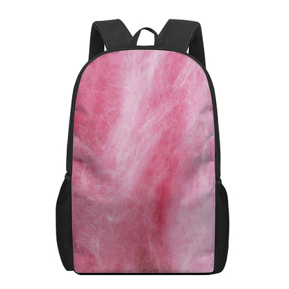 Pink Cotton Candy Print 17 Inch Backpack