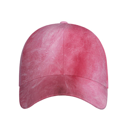 Pink Cotton Candy Print Baseball Cap